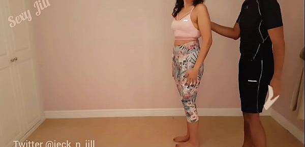  Big ass teen girl tricked, molested, used, abused and forced to suck cock by gym trainer full HD POV Indian